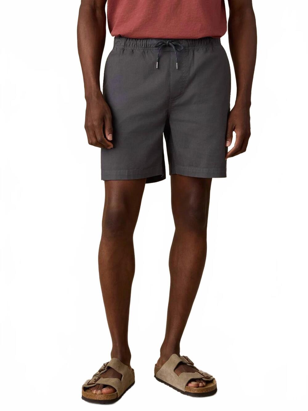 NEW FAHERTY essential drawstring short in graphite tide